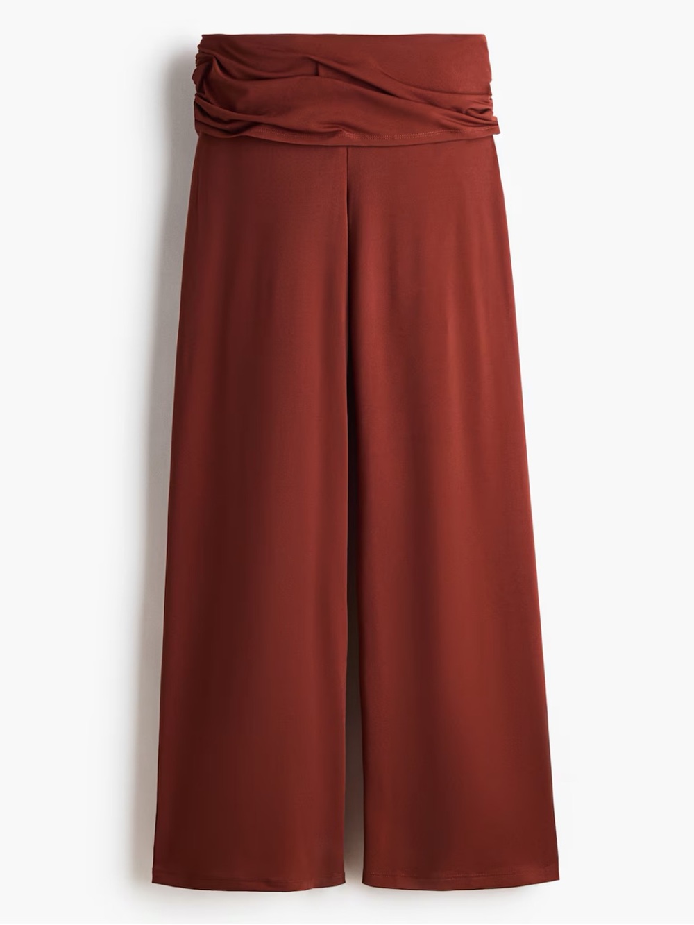 H&M NWT Wide-Leg High-Waist Pants in Deep Rust